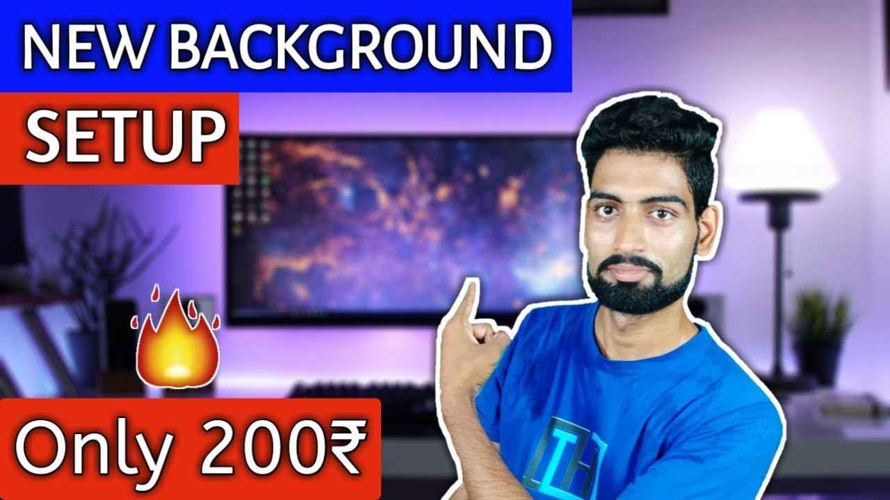 Make Professional Background Setup Only ₹200 | New Youtuber Must Watch |  Cheap Green Screen Setup - YouTube