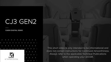 Citation CJ3 Gen2 Cabin Digital Demo