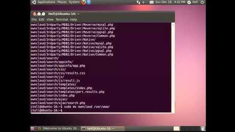 Installing OwnCloud on Ubuntu Server