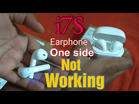 i7s tws earphone unboxing and one side not working