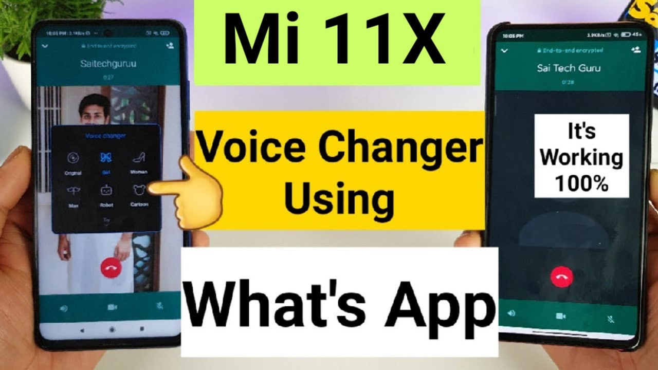 Download Mi 11x voice changer in what's app usage and complete tutorial