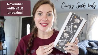 yARNaBLE Unboxing / November 2021 / Crazy Sock Lady