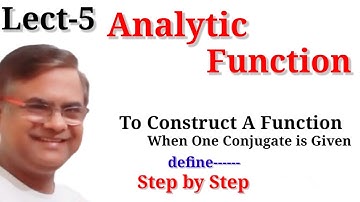 Analytic function | Bsc 6th Sem Analysis Analytic Function Complex Analysis