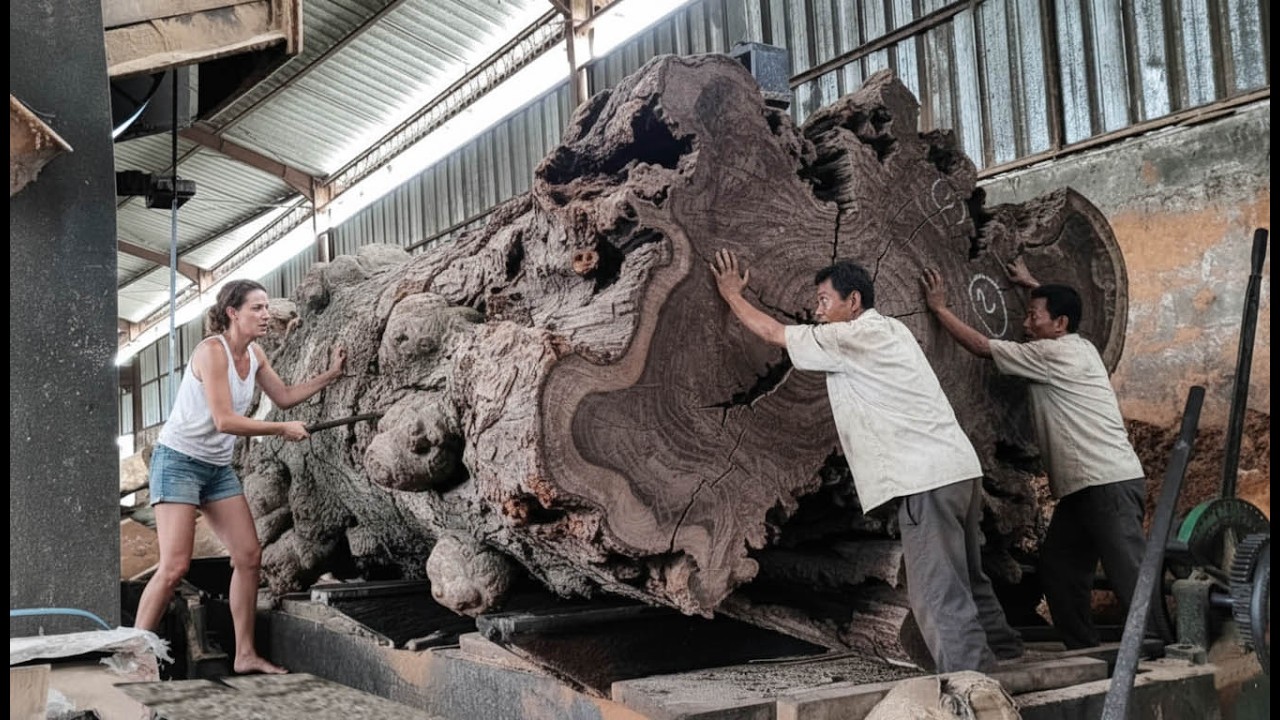Rare Giant Trembesi Wood Processing‼️Master sawmill🌲 - YouTube