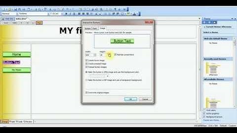 How to make a website in Frontpage 2003 part 1