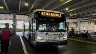 Beeline Bus: New Flyer XD40 Xcelsior Route 42 Full Ride from 233rd Street Subway to New Rochelle