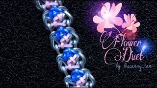 FLOWER DUET Hook Only bracelet tutorial