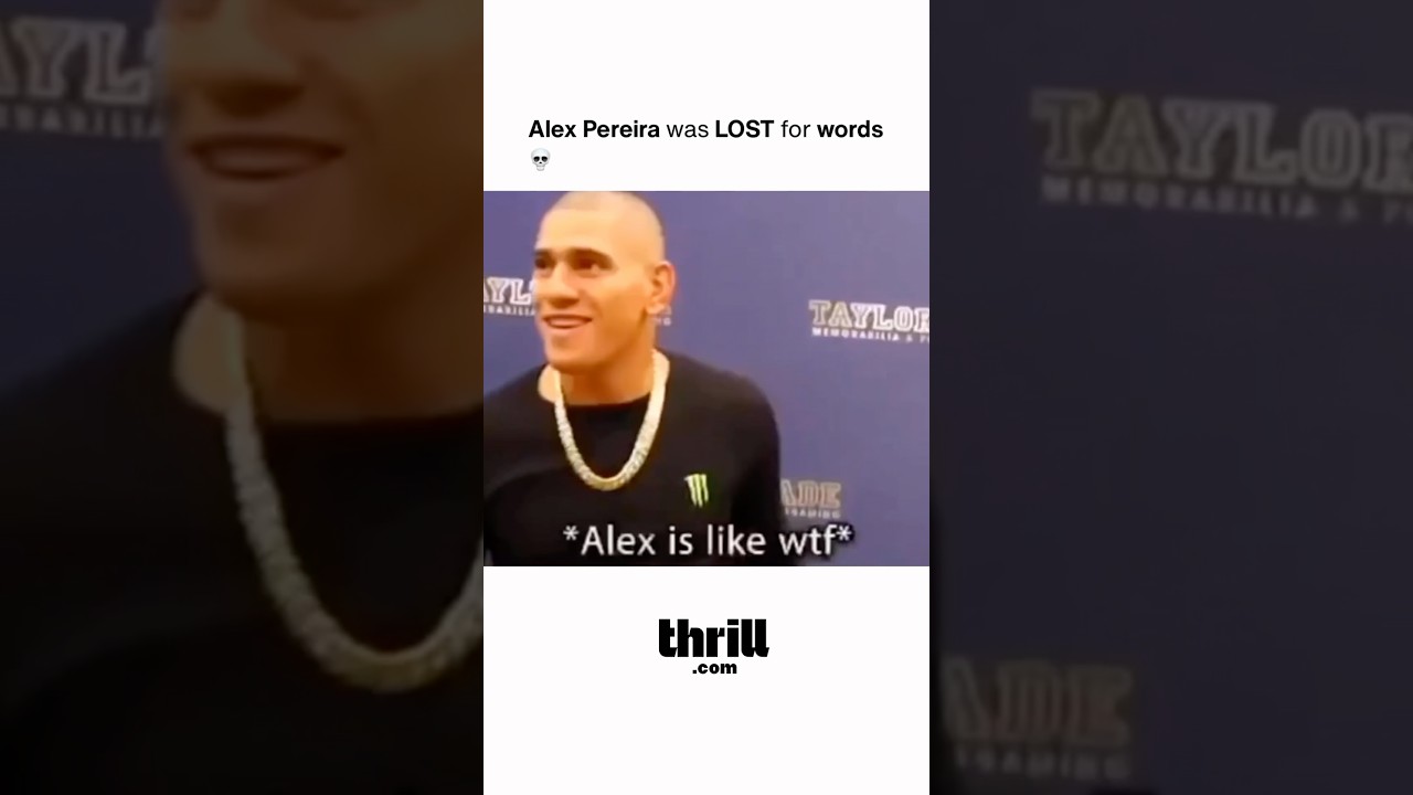 Alex Pereira DID NOT know what to do here💀
