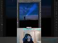 Create Epic Light Rays in Photoshop 2026 | Beginner vs Pro #shorts #photoshop