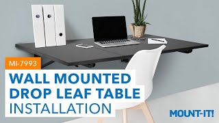 Wall Mounted Drop Leaf Table \/ Workbench | MI-7993 (Install)