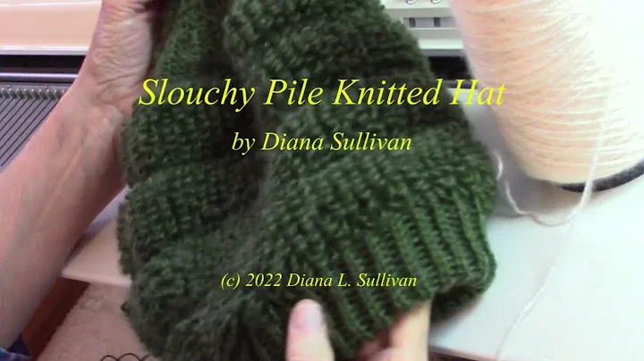 Slouchy Pile Knitted Hat by Diana Sullivan
