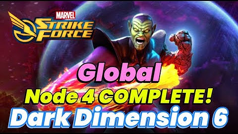 Dark Dimension 6: Node 4 Part 3: FINALLY COMPLETE w BABY APOC TEAM! DD6 Global | MARVEL Strike Force