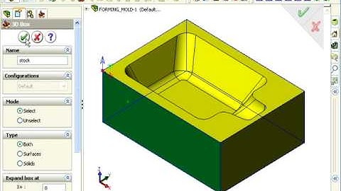SOLIDWORKS SolidCAM - Defining the Stock and Target Models
