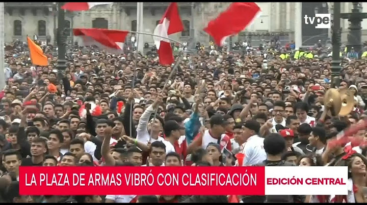 Perú vs. Uruguay: hinchada muestra algarabía en la Plaza de Armas