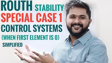 Routh Stability Criteria For Control Systems - Special Case 1 | Simplified EC 409 KTU S7 |