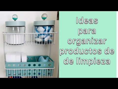 IDEAS PARA ORGANIZAR PRODUCTOS DE LIMPIEZA  ORGANIZAR CLOSET PEQUEÑO DE  ARTICULOS DE LIMPIEZA 