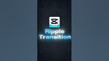 Ripple Transition Tutorial🔥💀 |Capcut| #edits #trendingshorts #tutorials #transition