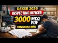 DSSSB Inspecting Officer Tier 1 Exam 2026 eBook – 3000 MCQ Question &amp; Answer PDF final