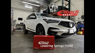 2021 Acura RDX Aspec AWD eibach lowering springs install