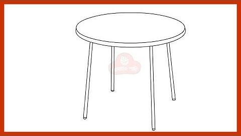 How to Draw a Table Step by Step – Easy Tutorial for Beginners | Draw So Easy