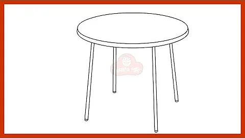 How to Draw a Table Step by Step – Easy Tutorial for Beginners | Draw So Easy