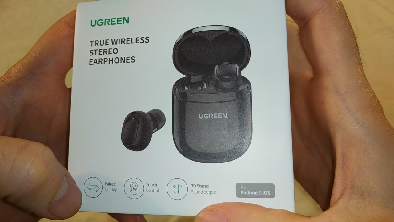 Беспроводные стерео наушники Ugreen TWS Bluetooth CM338(80311) - Распаковка (с алиэкспресс)