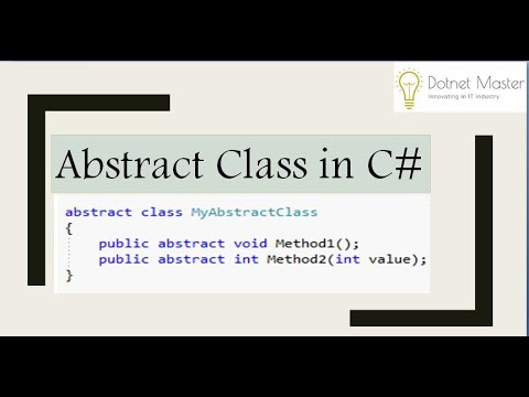 C# Abstract Class in c# - YouTube