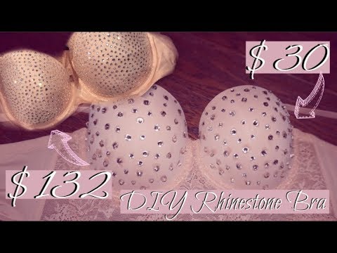 DIY Rhinestone Bra // Boujee on a budget 