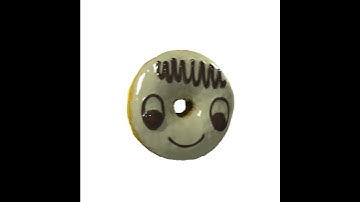 017 Donut whitechock smile 3D model with UV map
