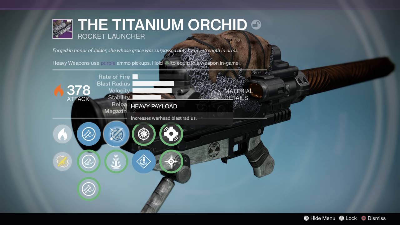 Destiny Rise of iron The titanium orchid