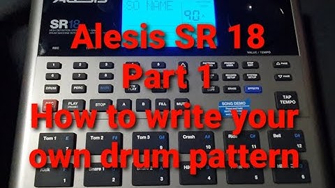 Alesis SR18 (Pt.1)  How to write your own basic pattern