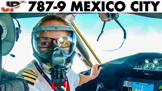 Piloting AeroMexico BOEING 787-9 into Mexico City | Cockpit Views