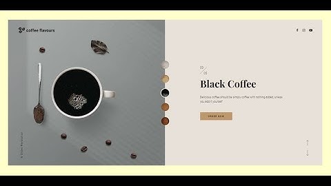 Coffee Shop Split Screen Slider || Slider Revolution 6