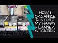 How I Organize My Value Pack Stickers | MAMBI | The Happy Planner