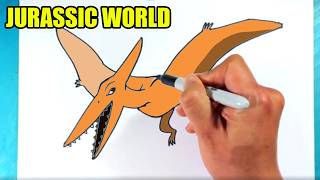 How to Draw JURASSIC WORLD - Pterodactyl