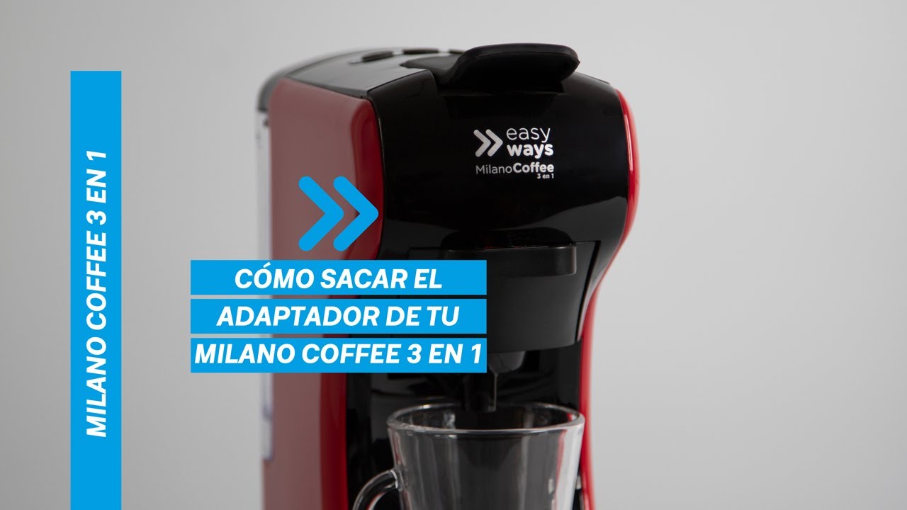 Qué hacer si no puedes sacar el adaptador de Milano Coffee 3 en 1 