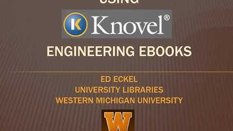 Using Knovel eBooks