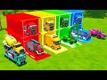 TRANSPORTING EXCAVATOR, MIXER TRUCK, FIRE &amp; RESCUE TRUCK, POLICE CAR, BUS WITH MAN TRUCK - FS22