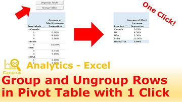 Group and Ungroup Pivot Table Rows with Macro