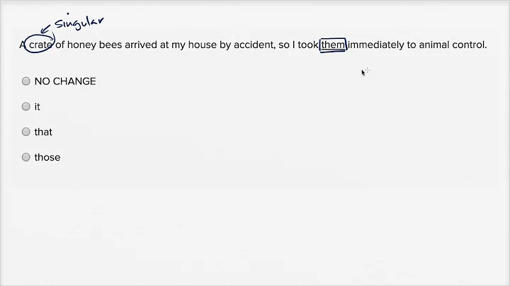 Writing: Pronoun-antecedent agreement — harder example | Writing & Language | SAT | Khan Academy