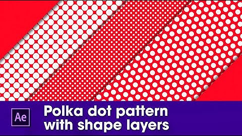 Polka Dot Pattern with Shape Layers | After Effects Animation Preset Tutorial