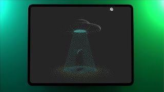 Stippling on iPad Pro  |  Alien Abduction