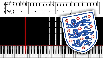 Three Lions (Football's Coming Home) - Piano Cover / Sheet Music Download