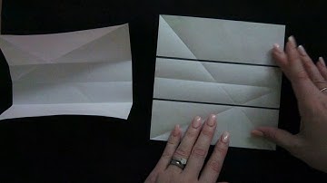 HOW TO FOLD PAPER INTO THIRDS WITHOUT A RULER