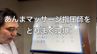 あんまマッサージ指圧師をとりまく環境