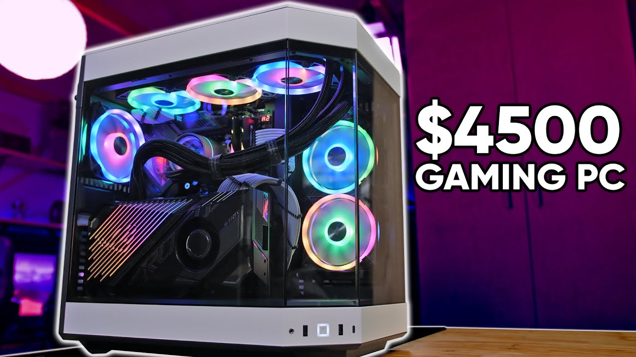 How Fast is a $4500 PC? HYTE Y60 Build Tested! (Temps, 4K Gaming, OCing)