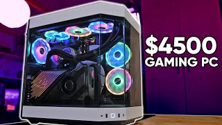 How Fast is a $4500 PC? HYTE Y60 Build Tested! (Temps, 4K Gaming, OCing)