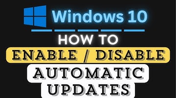 How to Enable or Disable Automatic Updates in Windows 10 | Step-by-Step Guide