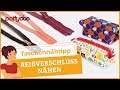 Taschen nähen 1: Endlos-Reißverschluss einfädeln und einnähen