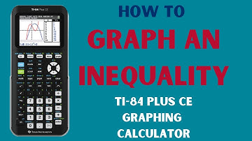 Graph an Inequality on TI-84 Plus CE